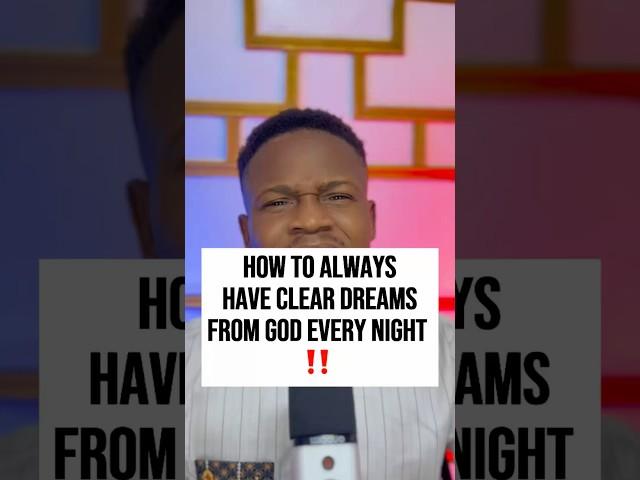 How to always have clear DREAMS FROM GOD | Joshua Generation #inspiration #prophetic #fyp #shorts