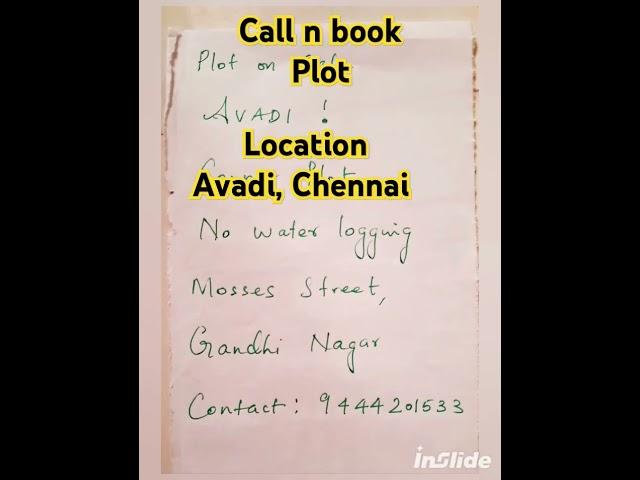 Avadi Plot Sale #buyland #avadi #cornerplot #property #realestate #chennai #avadiplots #plotforsale