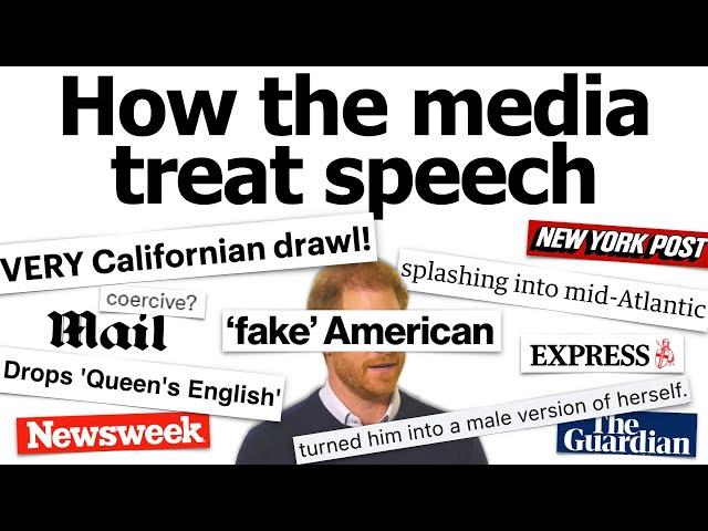 How the media treat speech: the case of Prince Harry
