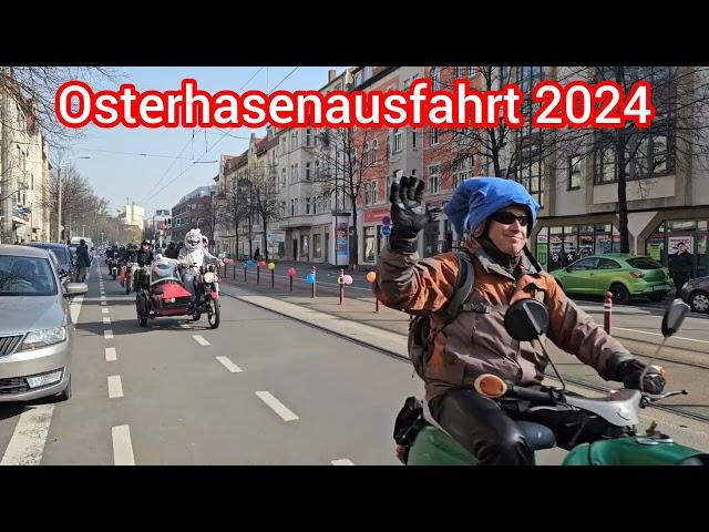 Osterhasenausfahrt 2024 in Erfurt.