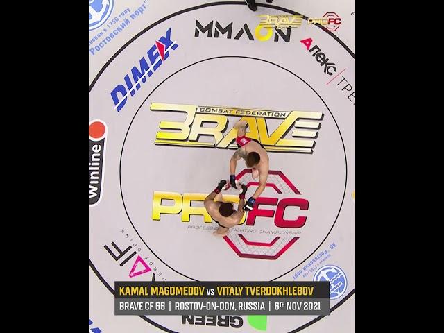 Kamal Magomedov  Vitaly Tverdokhlebov @ #BRAVECF55 #MMA #ko #grappling #boxing #wrestling #sambo