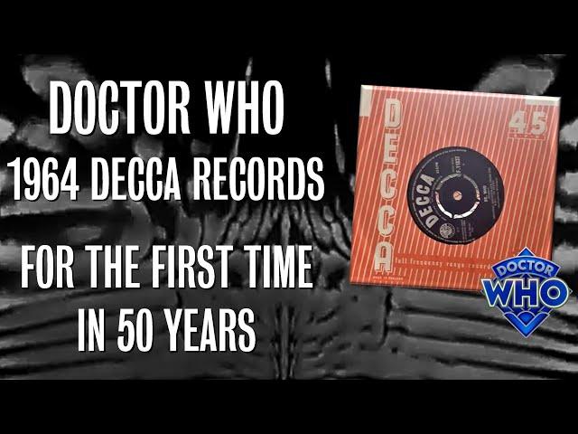 DECCA RECORDS "Dr Who" 1964 - LIVE RECORDING