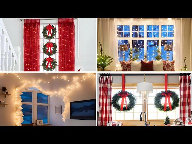 +100 CHRISTMAS DECORATION IDEAS 2024 - WINDOWS DECOR IDEAS FOR CHRISTMAS - CHRISTMAS WINDOWS IDEAS