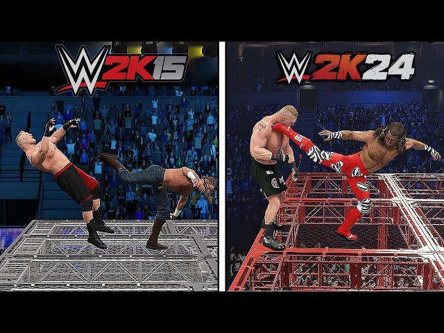 Best Extreme FINISHERS in WWE 2K15 Vs. WWE 2K24 !!!