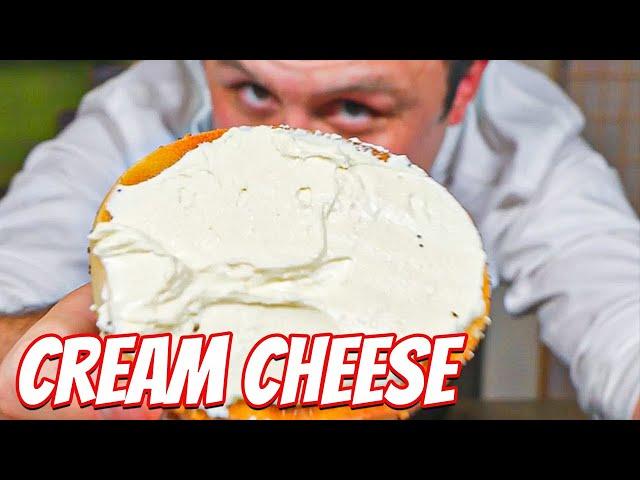 Homemade cream cheese VS store bought.