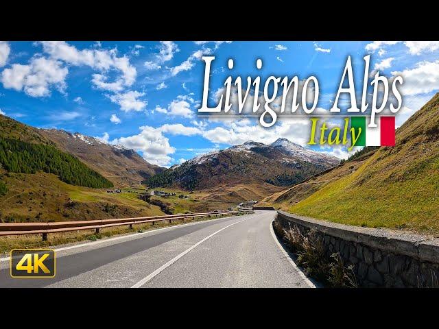 Driving through the Italian Alps from Livigno to Bormio, Italy  [Driver's View]