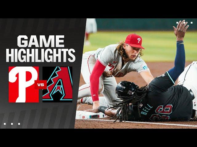 Phillies vs. D-backs Game Highlights (8/9/24) | MLB Highlights