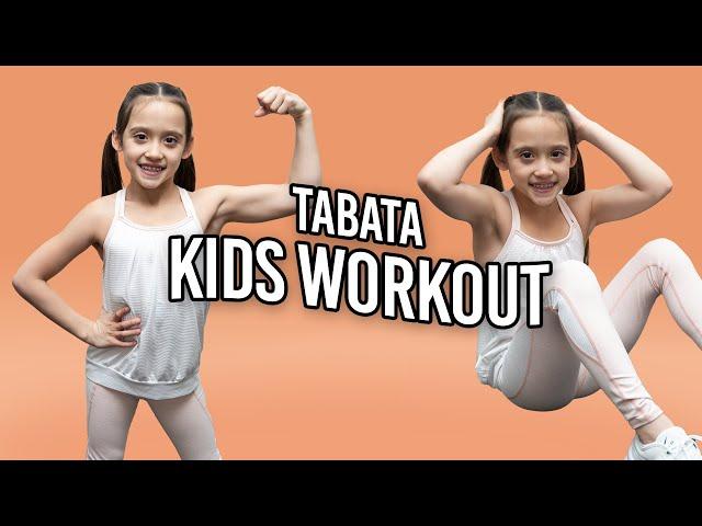 9 Year Old Leads Tabata Workout For Kids 