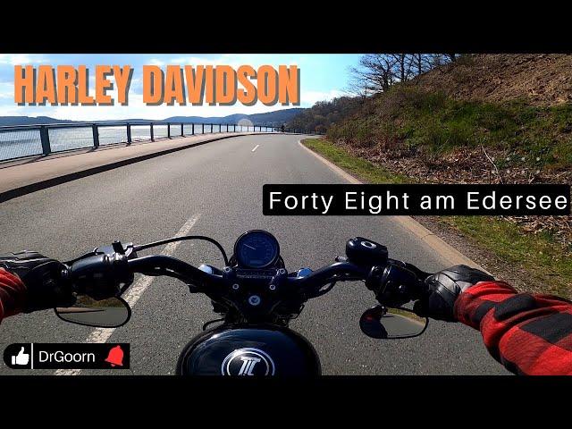 Krasser HD Forty Eight Sound am Edersee |HD Sportster 48| DrGoorn Motovlog