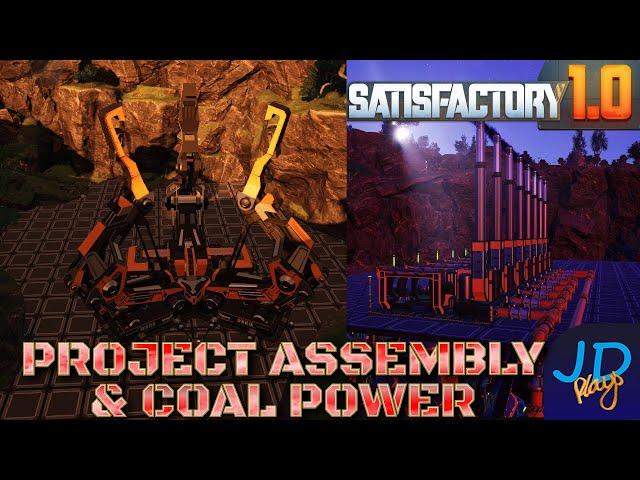 Project Assembly & Coal Power ️ Satisfactory ️ Ep4 Lets Play, Tutorial, Walkthrough