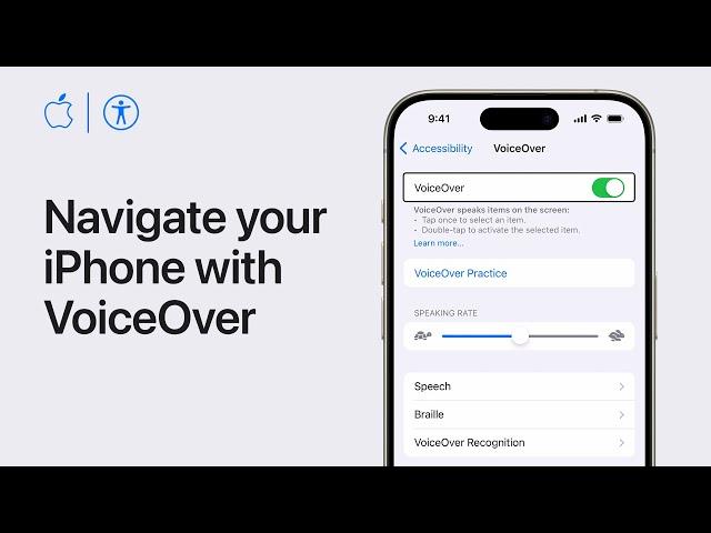 How to Navigate your iPhone or iPad with VoiceOver | Apple Support