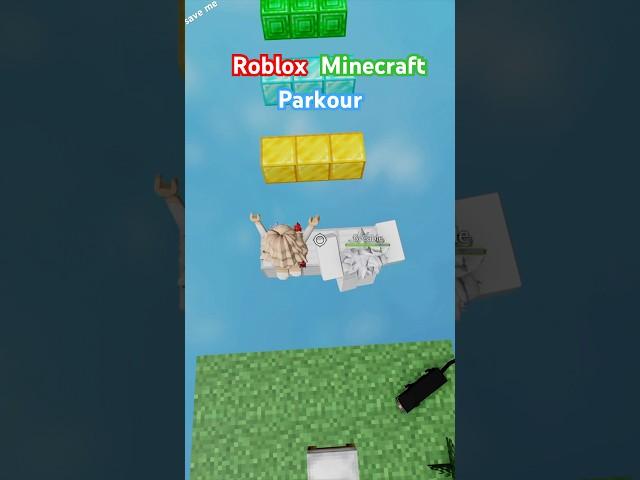 Roblox Minecraft Parkour  HeyRosalina Versus ByCable #minecraft #roblox  #heyrosalinaspeedruns