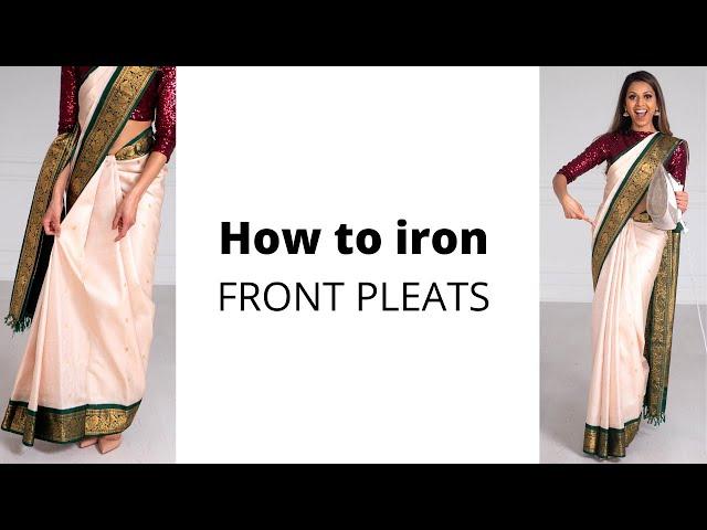 Saree Hacks: How to Iron Front Pleats | How to Wear Saree for Beginners | Tia Bhuva