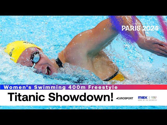 BREATHTAKING ‍️ | Women's Swimming 400m Freestyle Highlights | Paris Olympics 2024 | #Paris2024