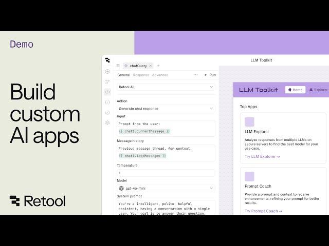 Retool AI Apps |  Build custom AI apps