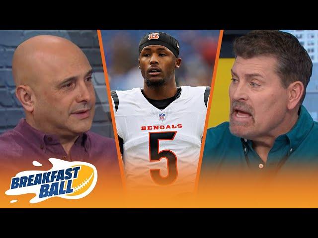 Bengals franchise tag Tee Higgins, More likely he re-signs or gets traded? | NFL | BREAKFAST BALL