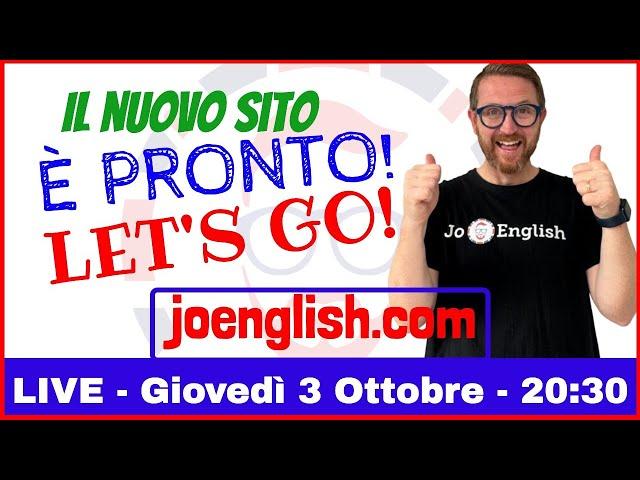 LIVE - Scopri tutte le novità su JoEnglish.com!