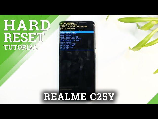 How to Hard Reset REALME C25Y - Factory Reset by Recovery Mode | Wipe Data