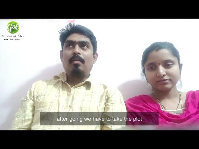 Mr&Mrs.Naresh and Samyuktha 's review of Garden of Eden Property Developers