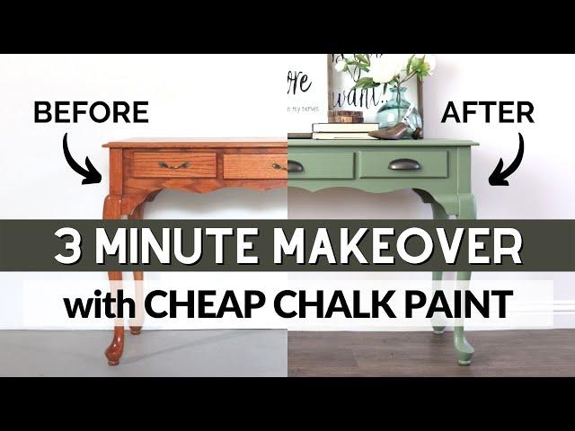 $40 Chalk Painting Furniture Makeover with Waverly Chalk Paint