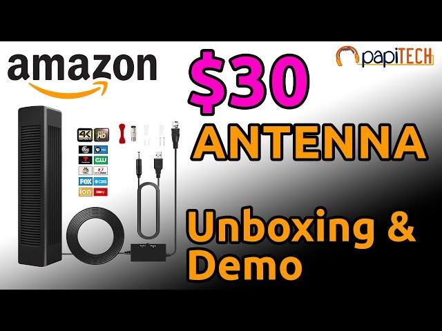 Does this $30 TV Antenna from Amazon Actually Work? - Unboxing & Demo