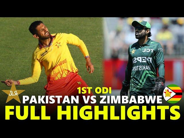 Pakistan vs Zimbabwe Full Highlights 1ST ODI 2024 | PAK VS ZIM