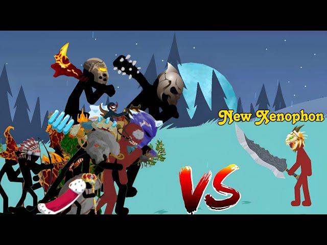 New Xenophon VS All Unit's Stick's Fight || Stickwar Legacy