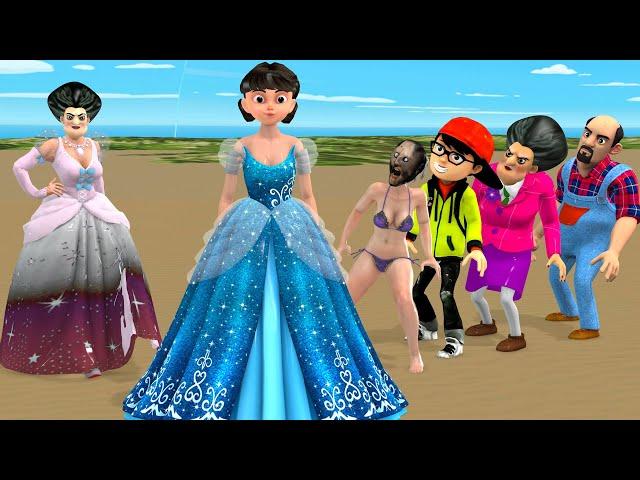 Scary Teacher 3D vs Squid Game Dressing Princess Style Beautiful Nice or Error 5 Times Challenge