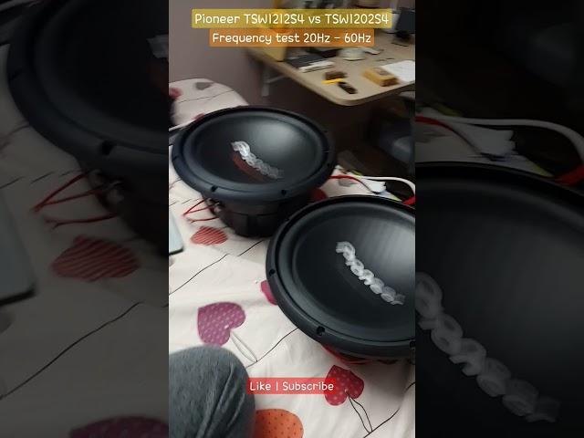 Pioneer Subwoofer Frequency test | TSW 1212S4 | TSW1202S4