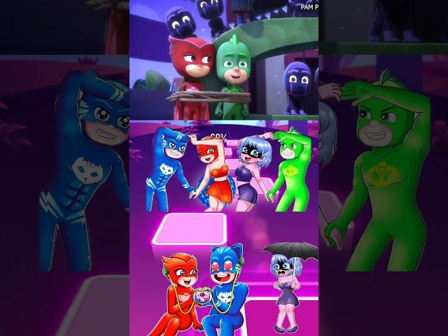 PJ Masks - Scary CatBoy  Gekko  Owlette x Coffin Dance Song | Tiles Hop EDM Rush #shorts