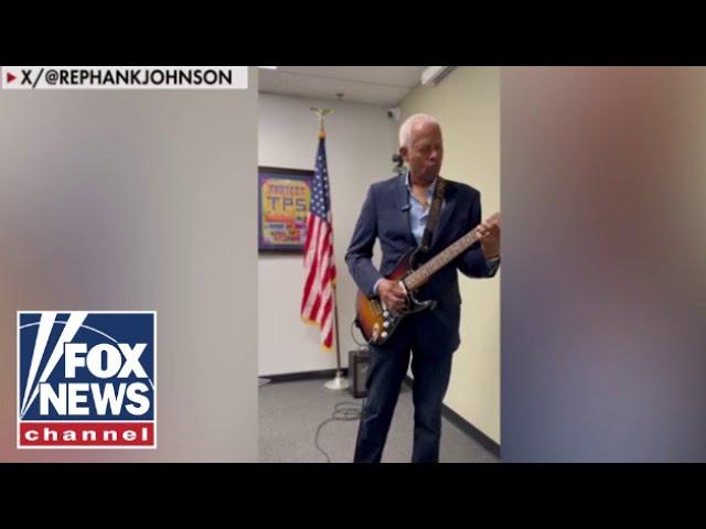'TONE DEAF AND JUST LEARNING GUITAR': Dem called out for song protest