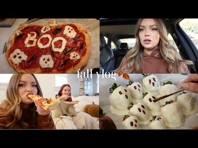 COZY VLOG  target shop with me & fall haul, baking spooky treats & homemade pizza, day in the life