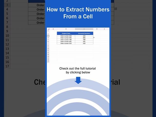 How to Extract Numbers From a Cell in Excel