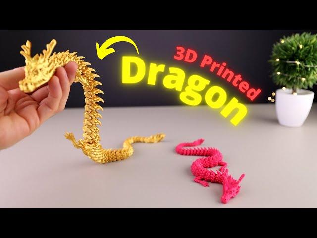 3D Printing a Flexible Dragon #Shorts