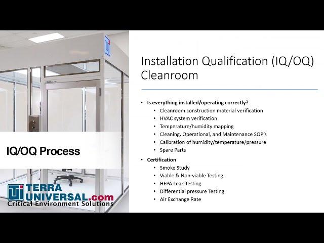 Terra Universal IQ-OQ Process