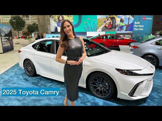 All-New 2025 Toyota Camry Tour With 3 Camrys! USA's Favorite Sedan Has A New Look & New Powertrain.