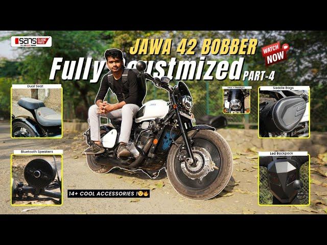 jawa 42 bobber fully modify | jawa 42 bobber exhaust modified | jawa 42 bobber double seat | jawa