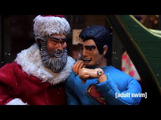 Santa vs Superman | Robot Chicken | [adult swim]