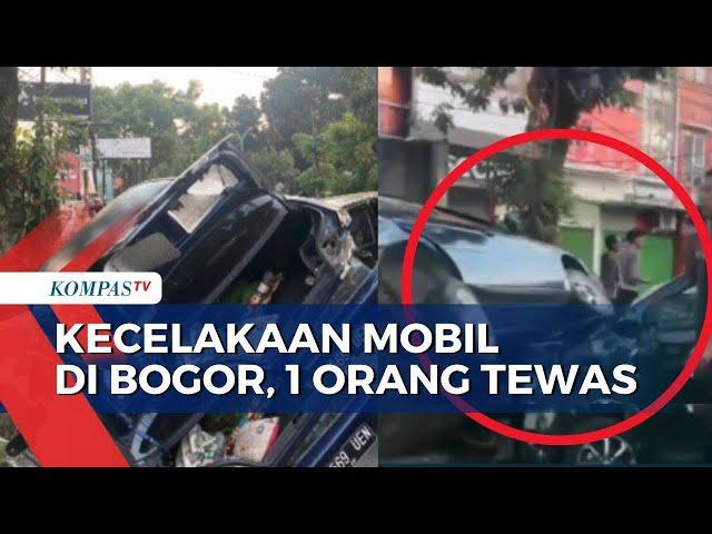 Diduga Micro Sleep, Pengemudi Minibus Tabrak Sedan di Bogor, 1 Orang Tewas