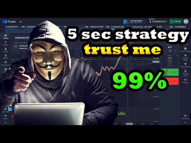 pocket option 5 sec strategy 100 win 2024 | easy and high win rate