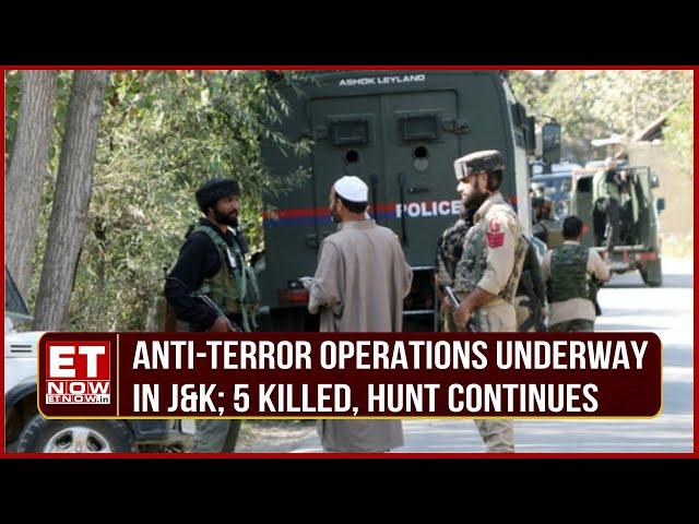 Security Forces Eliminate 5 Terrorist In Kulgam, Jammu & Kashmir; Crackdown On Terror, Hunt Continue