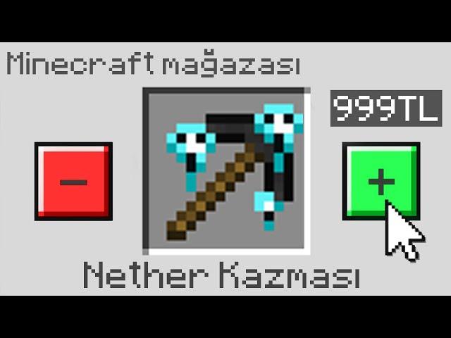 MINECRAFT AMA BİYOM SİLAHLARI SATIN ALIYORUM!