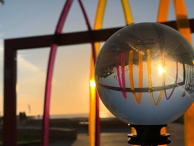 A 'Surfhenge' Sunset and Moonrise. A time-lapse filmed in Imperial Beach, CA.