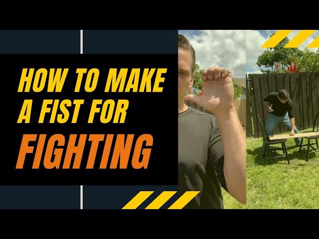 HOW TO make a FIST for fighting | Easy Tutorial | Break a Board with Fist