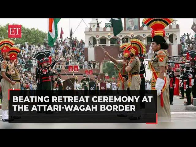 78th I-Day: Beating retreat ceremony at the Attari-Wagah border in Punjab's Amritsar, watch!