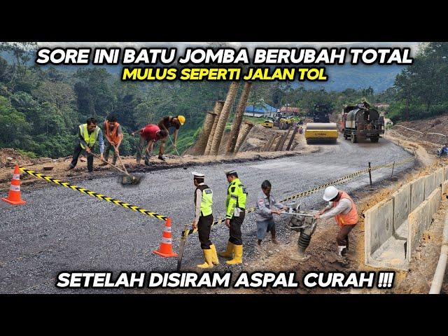 Sore Ini Batu Jomba Berubah Total !!! Setelah Disiram Aspal Curah