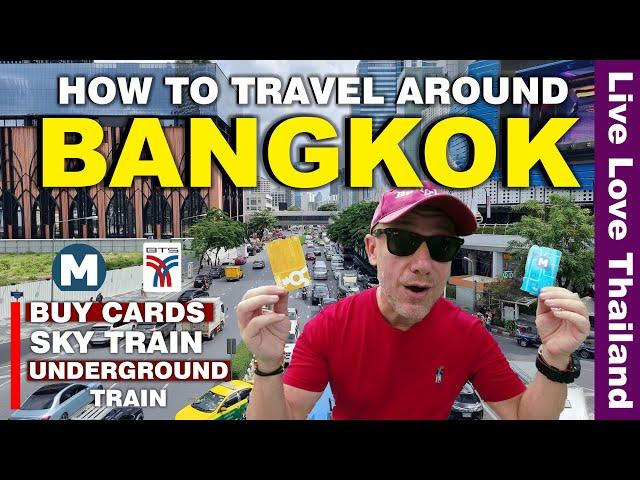 How To Travel Around BANGKOK | Buy Cards For BTS & MRT  | Complete Guide 2023 #livelovethailand