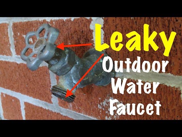 Leaky Outdoor Water Faucet