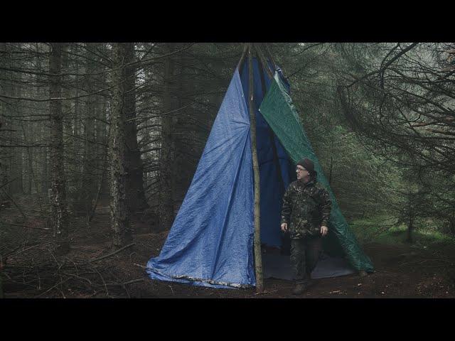 TIPI BUILD IN THE FOREST