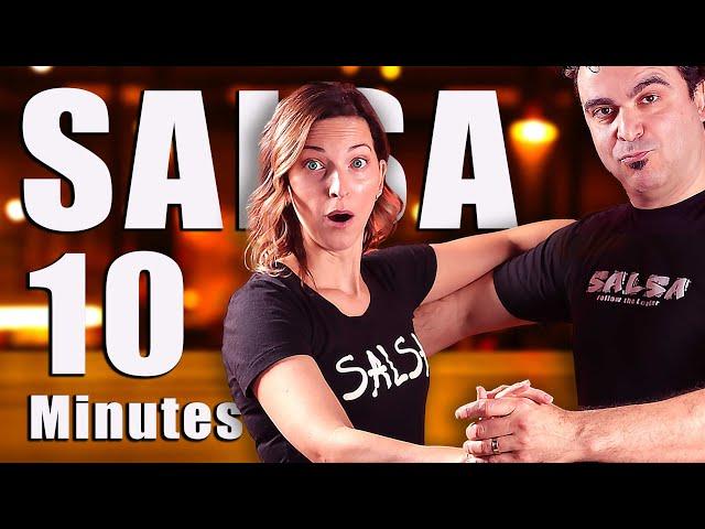 SALSA Time Saver!  From Pure Beginner To Intermediate in 10 Minutes ( Hack )